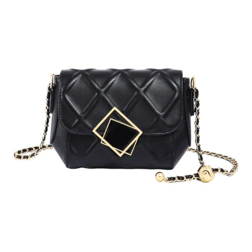 PT'SON Сумка через плечо из коровьей кожи с синтетической кожей маленькая женская черный экрю