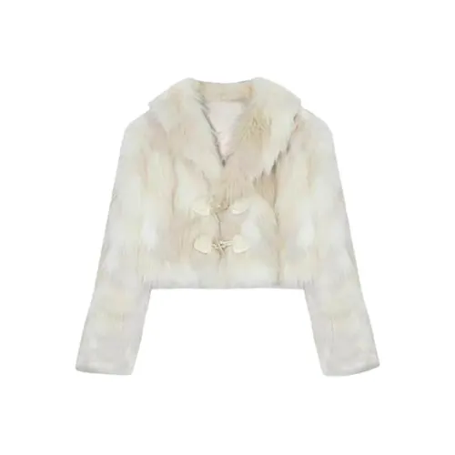 Aghr Экрю Женские Бархатные Куртки