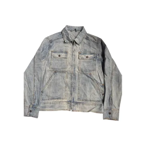 CAT'S PAW Синий Унисекс Джинсовые куртки