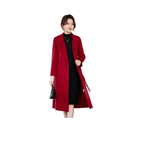 H YXIANG Gucci Red Женское Пальто