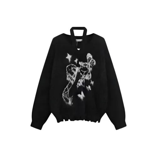 Wang Leshi Черный Женский Трикотаж