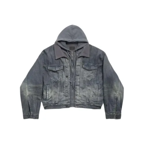 Balenciaga Denim Jacket Loose Fit Men's