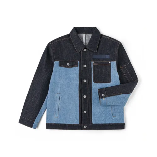 Lee Морской Синий Мужской Джинсовые Куртки