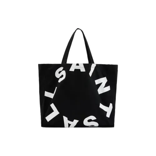 ALLSAINTS Хлопок Тоут Сумка Сумка для покупок Сумка на плечо Унисекс Черный