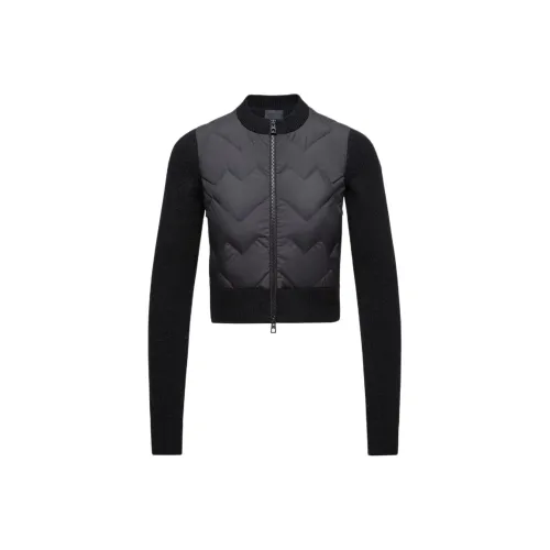 Moncler Padded Corduroy Collection Смесовая шерсть ZIP UP Кардиган Пуховик Женские