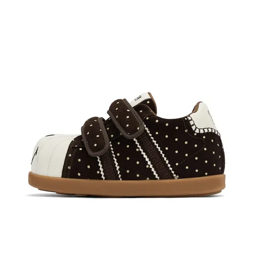 Smiley Low Топ Скейтборд Кроссовки Женские Кофе