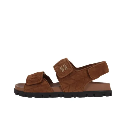 MIU MIU One Ремешок Сандалии Женские Коричневый