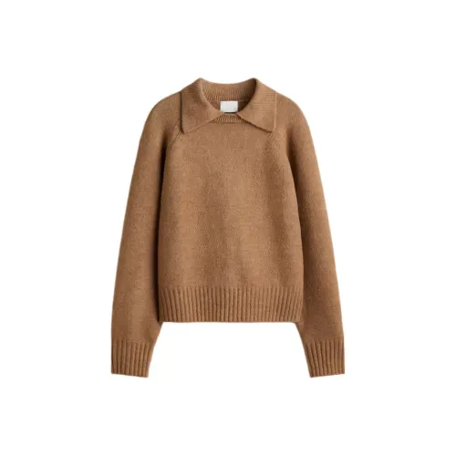 H M Темно-бежевые женские свитера