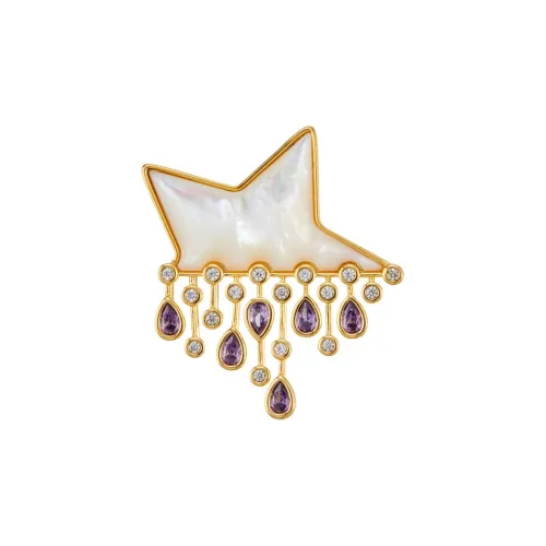 Lockstarfy Mother of Pearl Brooches Women's