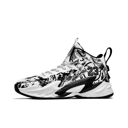 WAVECREST Амортизаторы Shock Abrasion Resistant Slip Resistant High Топ Баскетбольные кроссовки Унисекс