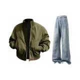 Армейский зеленый + светло-синий