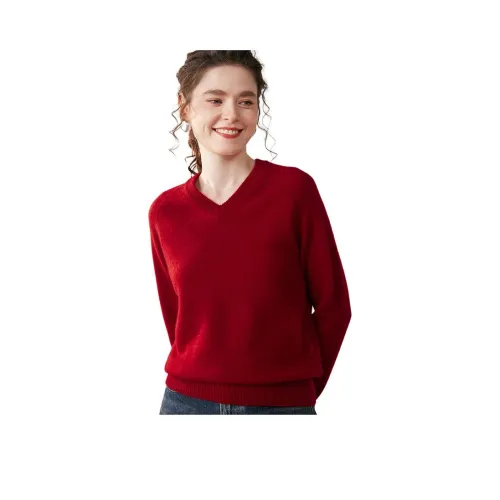 H YXIANG Кашемир Свитер Женские