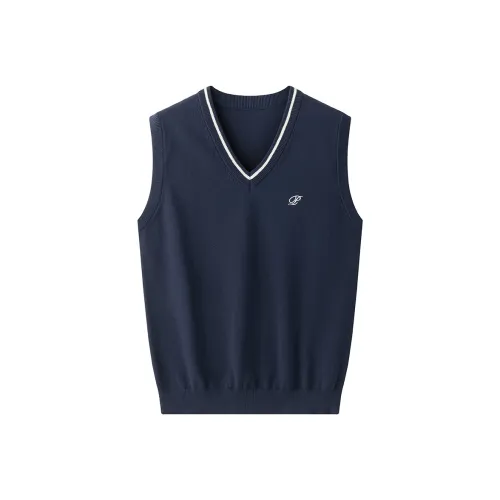 Tokyo Season Темно-синий Мужской жилеты