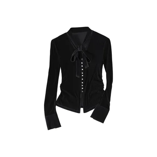 SIBAISHE Черные Женские T-рубашки