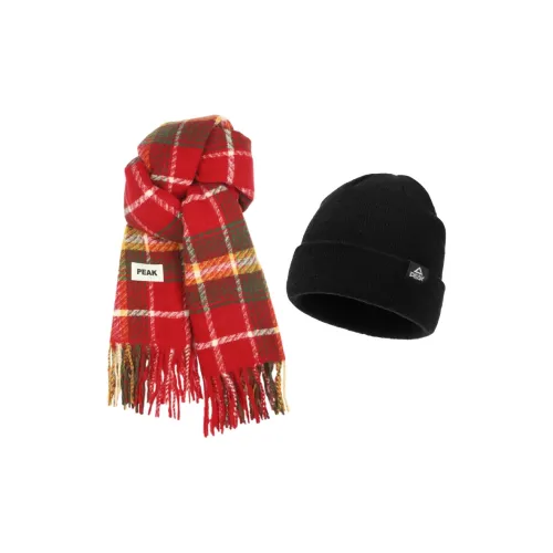 PEAK Полиэстеровый трикотаж Шарфы Унисекс Красный