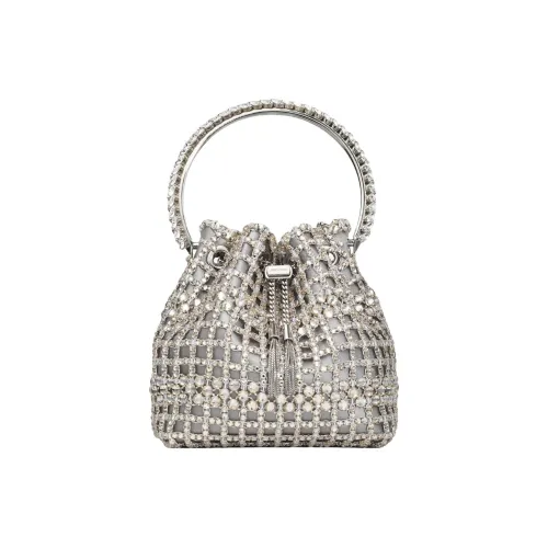 Jimmy Choo Цепочка Плечевой ремень Одно плечо Сумка Женская Серебряная