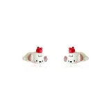 Щенок с шляпой в виде яблока