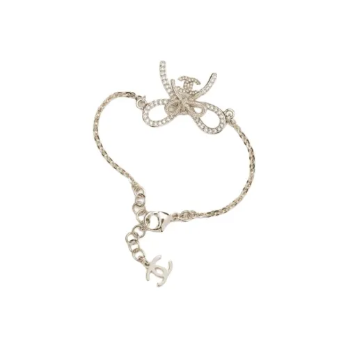 CHANEL Металл Браслеты Женские Серебряный Золотой Кристальный