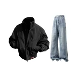 Чёрный + Светло-синий