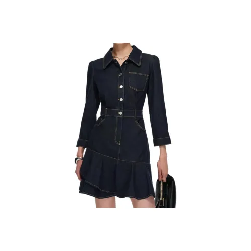 VERO MODA Длинное платье с длинными рукавами женское