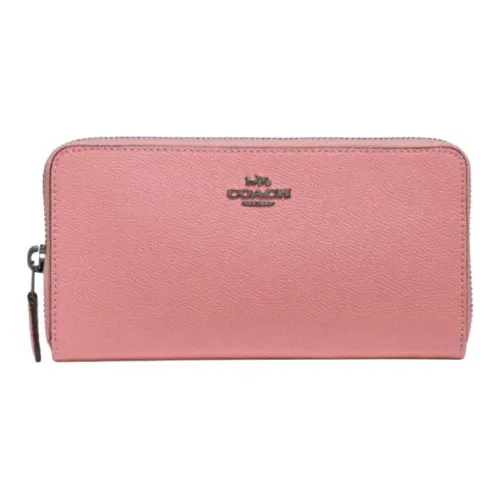 COACH Кошелек Крест-накрест Кожа Клатч Держатель для карт кошелек Женский Светло-розовый