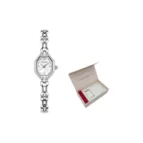 Серебряная коробка с вечными цветами