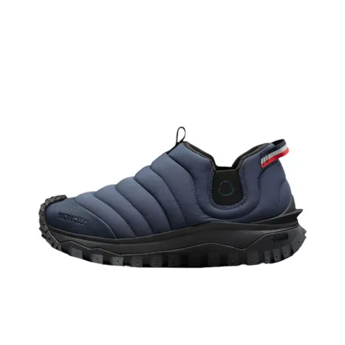 Moncler Низкий Топ Спортивная Повседневная Обувь Мужская Синяя