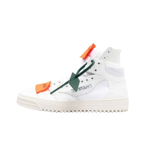 OFF Белый OFF COURT Высокий Топ Стильный Скейтбординг Мужской Белый Оранжевый