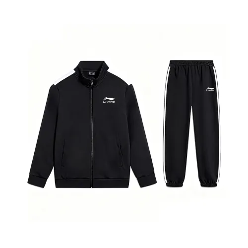 LINING YOUNG Повседневный Спортивный Комплект из 2 предметов Черный для Детей