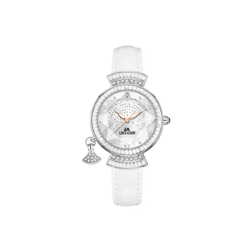 LIBER AEDON Наручные часы Кварцевый механизм Белый циферблат Женские часы
