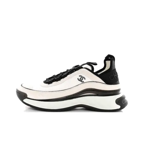 CHANEL Низкий топ Повседневная обувь Мужская Белый Серый