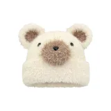 Белый, круглый, уши