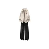 [2 упаковки] Абрикос (B Тайцзи Кошка Логотип на рубашке) + Черный (B Тайцзи Кошка Логотип на штанах)