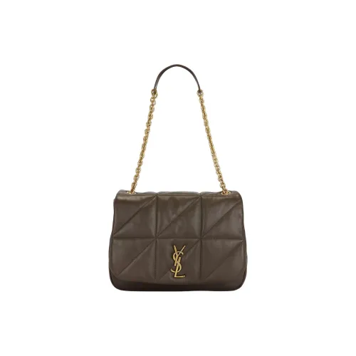 SAINT LAURENT Jamie Кожа Сумка через плечо Сумка на плечо Средняя Женская Хаки Зеленая