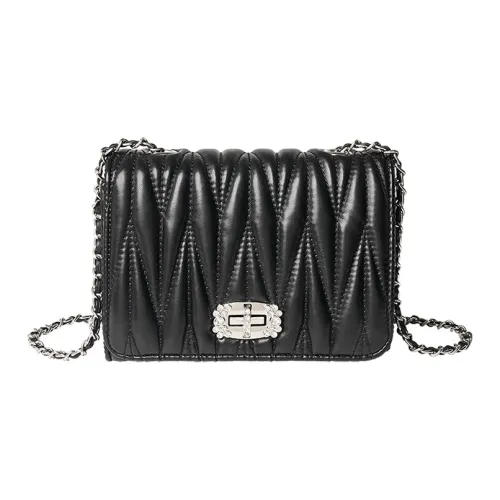 AOKANG Полиуретановая кожа Сумка через плечо Женская Классический черный Экрю