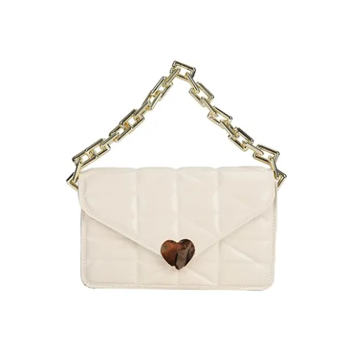 Meter Сердце-образный Ромб Узор Маленькая Квадратная Сумка Сумка через плечо Стандартная Черная