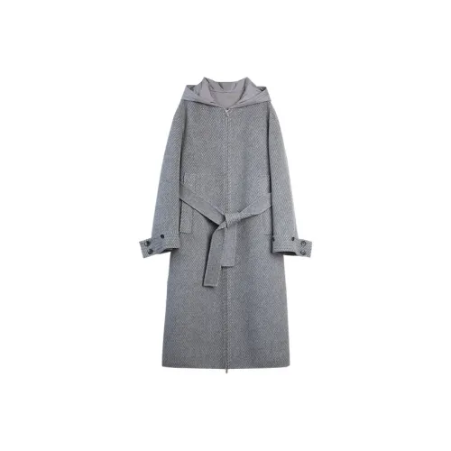 ELLE Средне-серый Женское Пальто