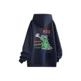 Темно-синий, синий (клетка, с капюшоном)