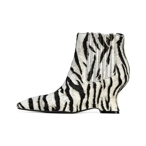 CAIWU Клин-каблук Короткие Ботинки Женские