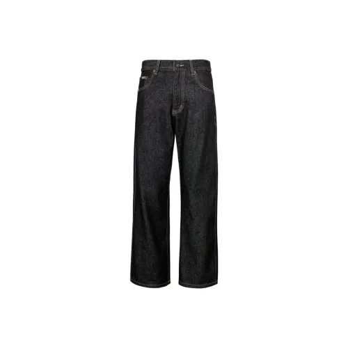 LUOZI Черные Унисекс Джинсы