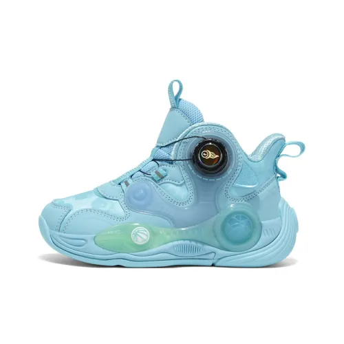 QIUTEXIONG Амортизация Устойчивость к истиранию Отскок Противоскользящий MID Топ Детские Баскетбольные кроссовки Подростки