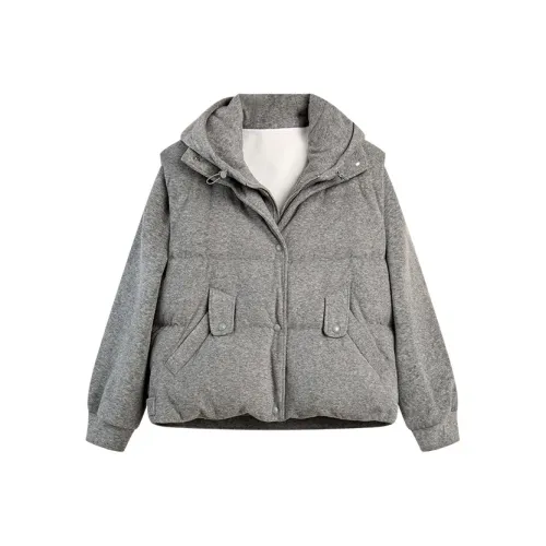 ELLE Medium Gray Women's Down Jackets ELLE Средне-серый Женский Пуховик
