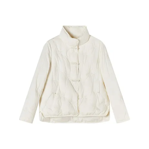 XIANGYING Цапельно-белый Женские Пуховики