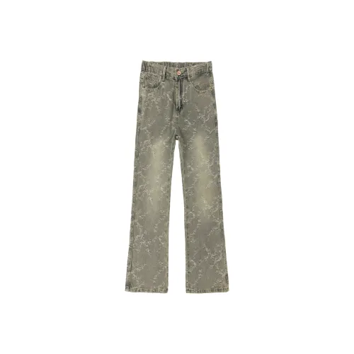 The Simpsons Желто-грязно-синий Унисекс Джинсы