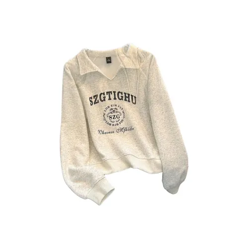 TXGN Серый Женский Свитшот