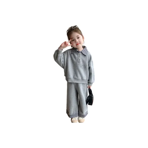 Yunpo Спортивный повседневный костюм Весенний Осенний 2 упаковки Дети в возрасте 3-7 лет