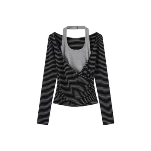 SDN by41 Черные Женские T-рубашки