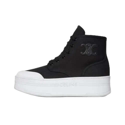 CELINE Высокие Топы Стильные Скейтбординг Женские Черные