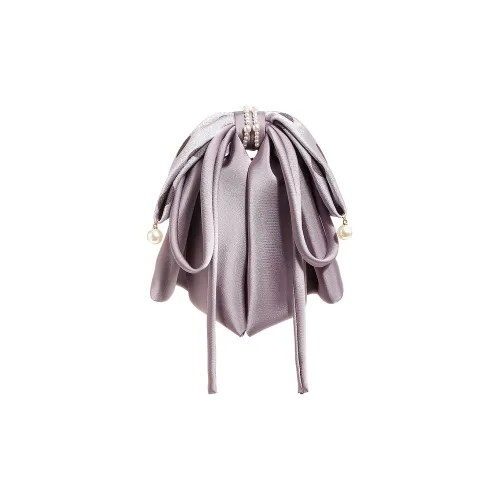 Lano Фиолетовый Гороховый узор Бант Заколки для волос Женские