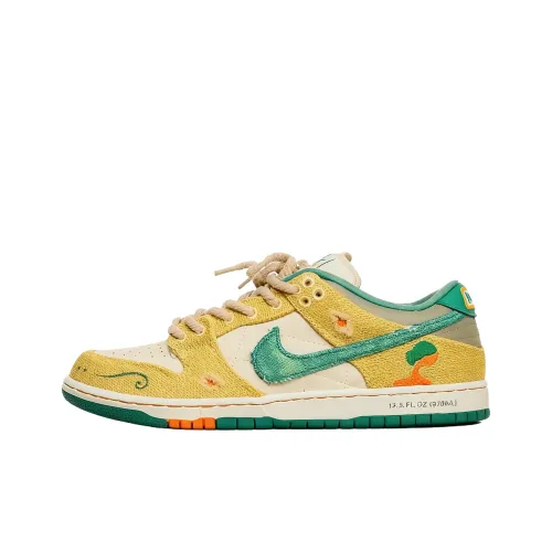 Jarritos x Nike SB Slip Resistant Abrasion Resistant Low Top Скейтборд Кроссовки Unisex Бежево-Зеленый